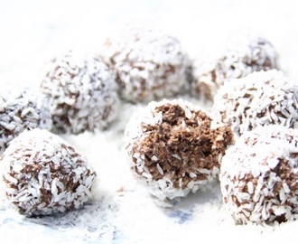 Healthy chocolate coffee balls