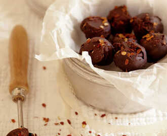 Chokladtryfflar med chili