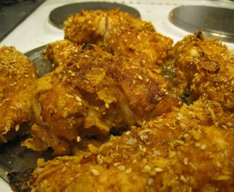 Kyckling panerad i cornflakes