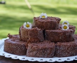 Chokladrulltårta med nutellacreme