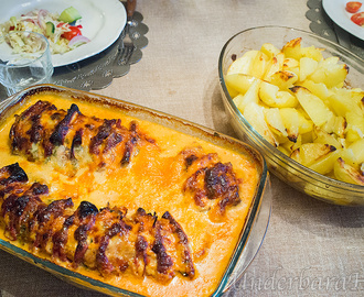 Fläskytterfilé med smak av salami och mozzarella!