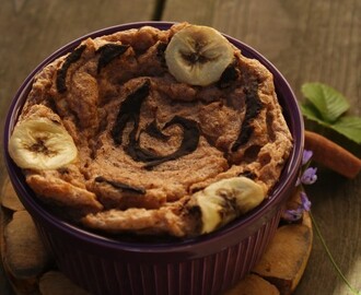 Banan-cinnamon Pudding with Chocolate swirl!