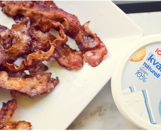 Frukost - Bacon och kvarg