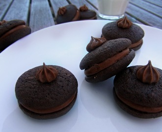 Double chocolate whoopie pies