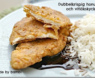 Dubbelkrispig honung- och vitlökskyckling