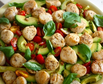 Pasta Pesto with Scallops – Pesto Pasta med Pilgrimsmusslor