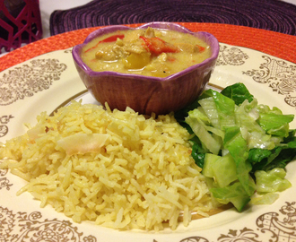 Kycklinggryta med curry och ingefära a´la indisk stil