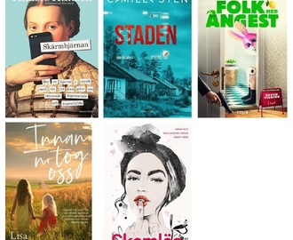 Vårens fem bästa böcker i veckans topplista