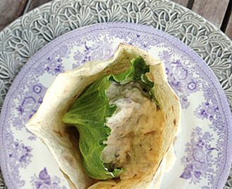 Goda tonfisk- och äppelwraps till helgens pic nic!