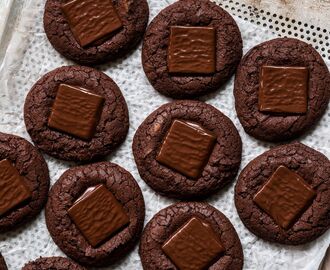 Brownie cookies med after eight