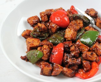Sichuan fläsk med paprika