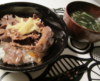 Tonakai-don (Renskav och ris i skål)