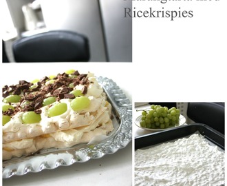 Ricecrispiestårta - Marängtårta med Ricekrispies