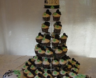 STOR bröllopsbeställning (Cupcakes + tårtor)
