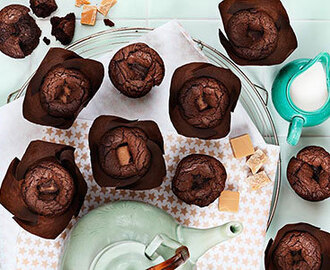 Chokladmuffins med kolagömma