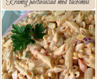 Krämig pastasallad med tacosmak