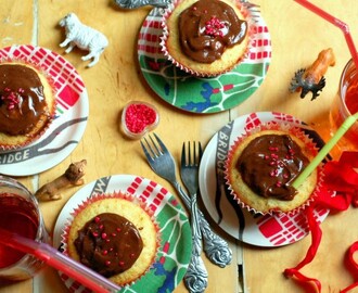 Raspberry fudge cupcakes