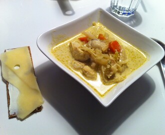 Curry & Torsk-soppa.