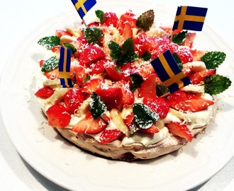 Mini Pavlova tårta för två till midsommar - 4 propoints