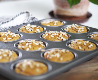 Glutenfria frukostmuffins med morot