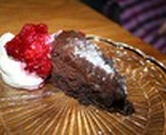 Chokladtårta med fudge