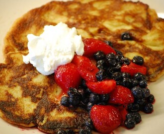 Amerikanska pannkakor LCHF till brunch