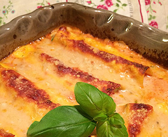 Middagstips till veckan- Canneloni med skinka, ricotta och spenat!