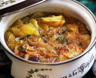 Potatis- och löksoppa - recept