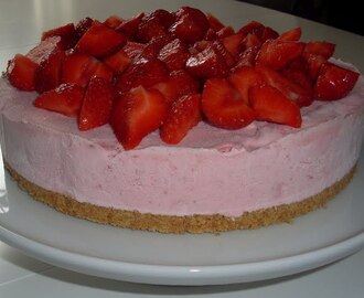 Jordgubbs cheesecake