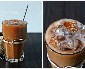 Coconut macchiato with salty caramel