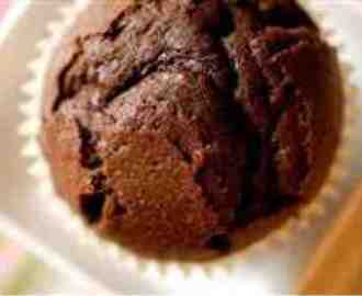 Chokladmuffins utan socker och gluten