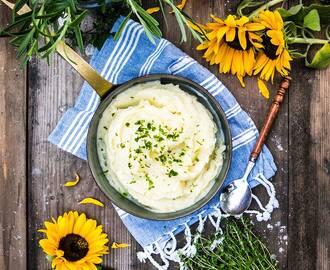 Hemmagjort, krämigt potatismos och tips på goda smaksättningar