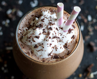 Fryst varm choklad med vanilj och lönnsirap!