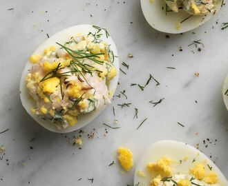 Ägghalvor med räkröra - Recept | Arla