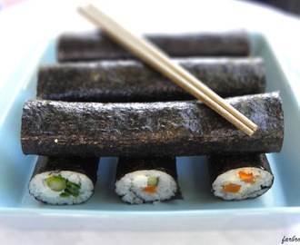 Sushi "vegetarisk" göra själv