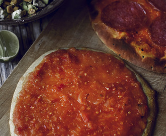 Vegetarisk pizza (för vissa, inte för andra) och spännande grejer på G
