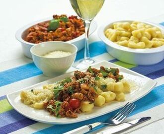 Kycklingragu med gnocchi