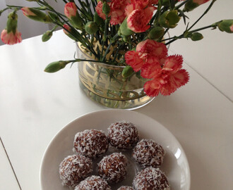 Raw chokladbollar utan nötter