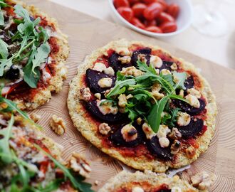 Nyttigare pizza med blomkålsbotten