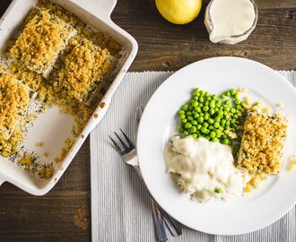 Crispy oven baked lemon tofu