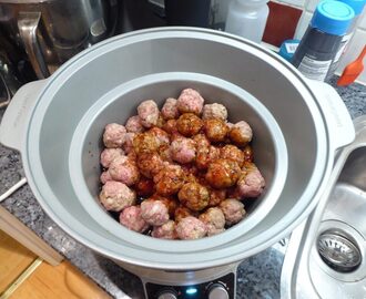 Koreanska köttbullar i läcker sås i Crock Pot - Leva sunt