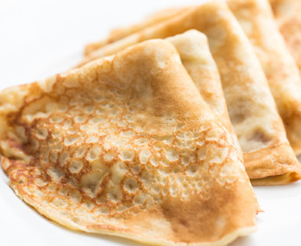 Pancakes with Sparkling Mineral Water