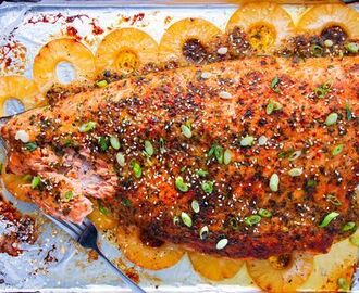 Baked Pineapple Salmon