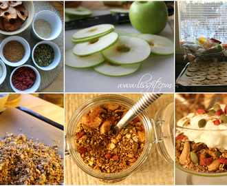 Homemade: Crunchy müsli med nötter, frön, goji och torkade kaneläpplen