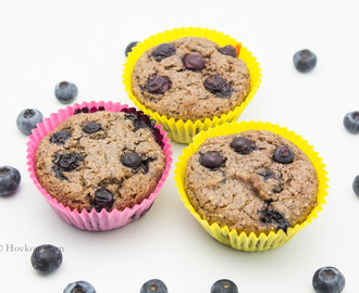 Blueberry Lemon Muffins, GF and vegan