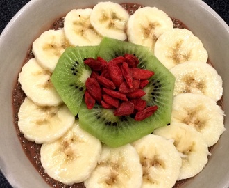 Chiapudding med chokladsmak