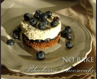 No Bake Blueberry Cheesecake