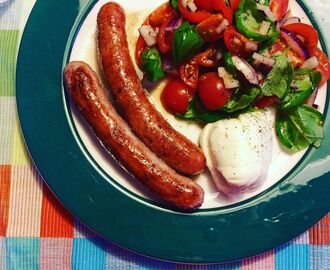 SALSICCIA med MOZZARELLA & TOMATSALLAD