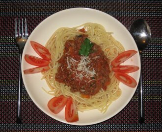 Spagetti med Köttfärssås