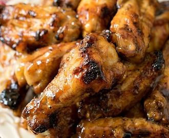 Honey Mustard Soy Glazed Chicken Wings - A Family Feast®